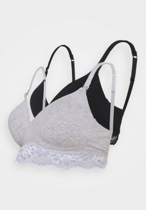 Anna Field Best Reviews Of 2Pp Maternity Bra T-Shirt BH Dame Grå | NO-OQPUH-3214