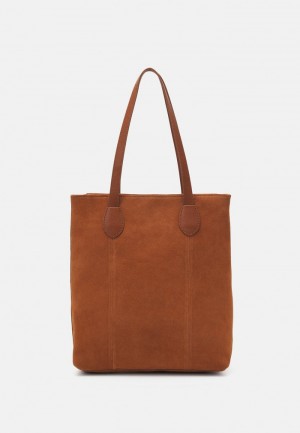 Anna Field Best Sale Leather Tote Veske Dame Brune | NO-OMWBU-4390