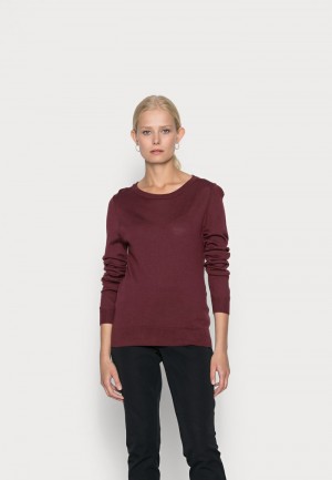 Anna Field Buy Merino Ull Jumper Pullover Dame Burgunder | NO-CMLHI-3168