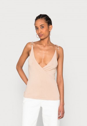 Anna Field Buy Top T-Skjorte Dame Brune | NO-EXCRQ-7832