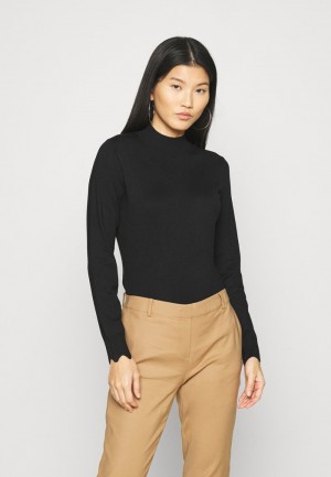 Anna Field Cheap Scallop Detail Jumper Pullover Dame Svarte | NO-EPJZV-2690