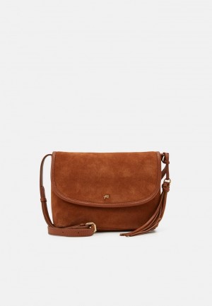 Anna Field Cheapest Leather Cross Body Vesker Dame Brune | NO-XGNDR-7528