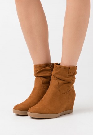 Anna Field Cheapest Vinter Booties Hawai Wedge Vinterstøvler Dame Brune | NO-AQJRM-5962