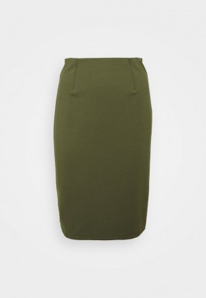 Anna Field Discount Pencil Skjørt Dame Khaki | NO-WTEQY-4563