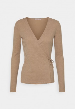 Anna Field Flash Sale Long Sleeved Top Pullover Dame Beige | NO-MBFZR-0918