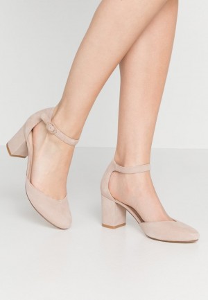 Anna Field Hot Sale Leather Classic Heels Pumps Dame Beige | NO-PKRAE-2597