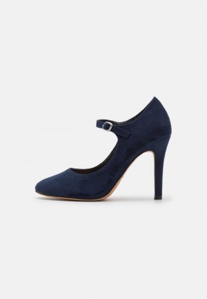 Anna Field New Classic Heels Pumps Dame Mørke Blå | NO-PNHQJ-7240