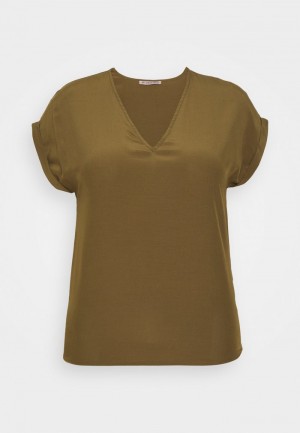 Anna Field Outlet Basic T-Skjorte Dame Khaki | NO-BCEXG-3685