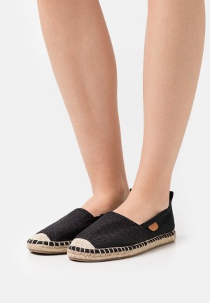 Anna Field Outlet Espadrilles Lave Sko Dame Svarte | NO-DNRBL-0245