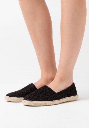 Anna Field Outlet Espadrilles Lave Sko Dame Svarte | NO-IMDBU-0247