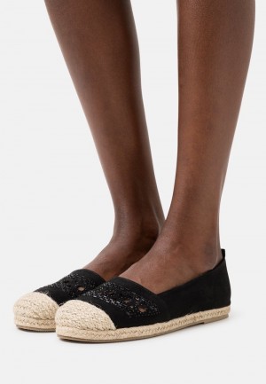 Anna Field Outlet Espadrilles Lave Sko Dame Svarte | NO-GXFUO-5690