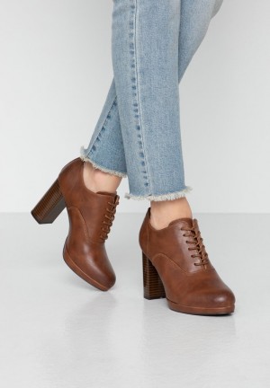 Anna Field Outlet High Hælene Ankle Boots Pumps Dame Brune | NO-BOQCE-7564