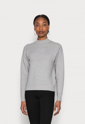 Anna Field Top 10 Ottoman Jumper Pullover Dame Lyse Grå | NO-IFWHT-0786