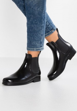 Anna Field Top 10 Wellies Black ✔️ Støvletter Dame Svarte | NO-YGEFH-7438