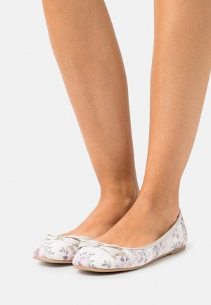 Anna Field Wholesale Ballet Pumps Ballerinasko Dame Hvite | NO-AFBGP-4679