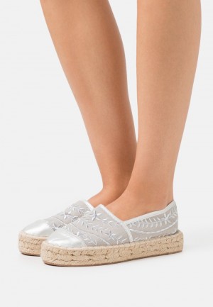 Anna Field Wholesale Espadrilles Lave Sko Dame Sølv | NO-EJMWT-0768