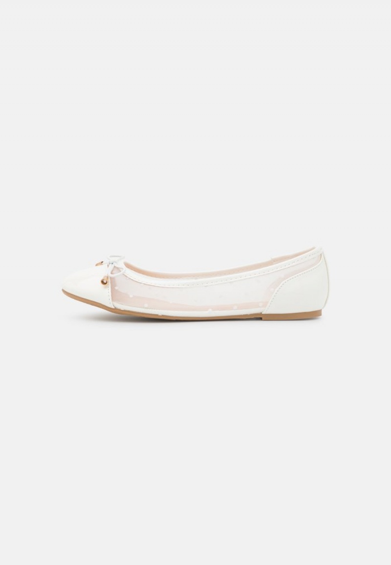 Anna Field Best Deal Ballet Pumps Ballerinasko Dame Hvite | NO-MAEWZ-7841