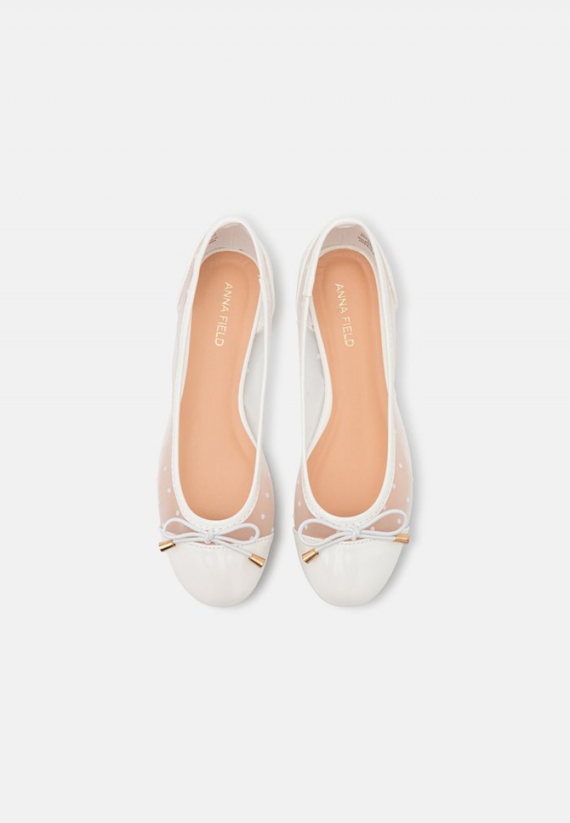 Anna Field Best Deal Ballet Pumps Ballerinasko Dame Hvite | NO-MAEWZ-7841