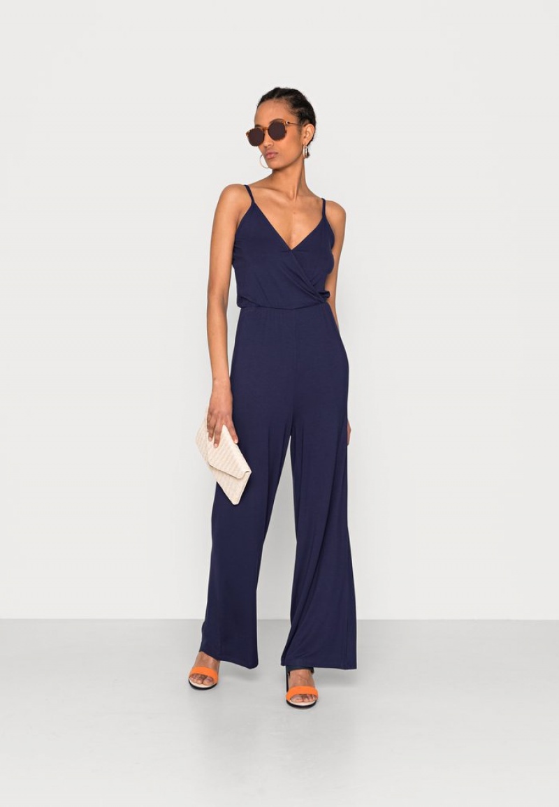 Anna Field Best Deal Jumpsuit Dame Mørke Blå | NO-QFZNA-9347