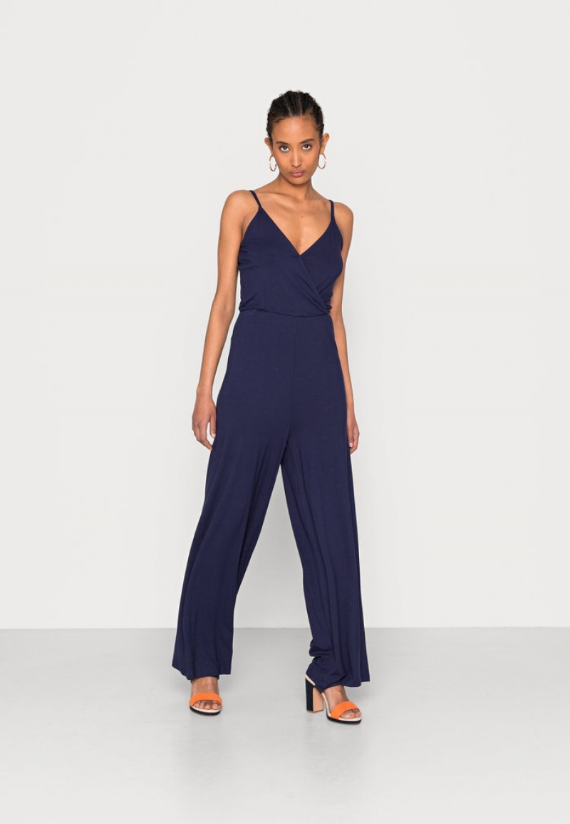 Anna Field Best Deal Jumpsuit Dame Mørke Blå | NO-QFZNA-9347