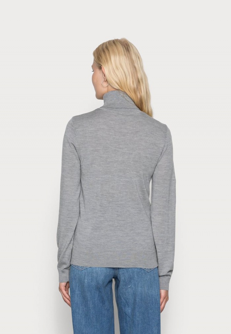 Anna Field Best Deal Merino Ull Turtleneck Jumper Pullover Dame Grå | NO-ZWIPO-8132