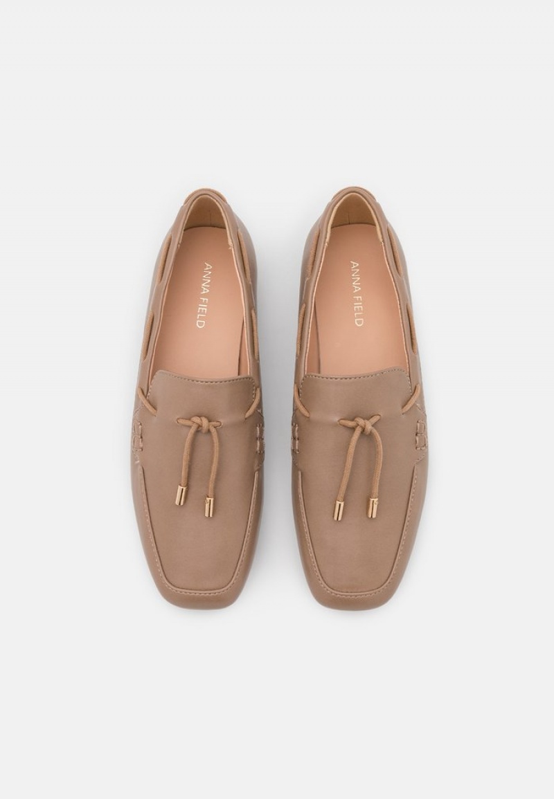 Anna Field Best Deal Slip-Ons Lave Sko Dame Grå Brune | NO-IDHGT-5927