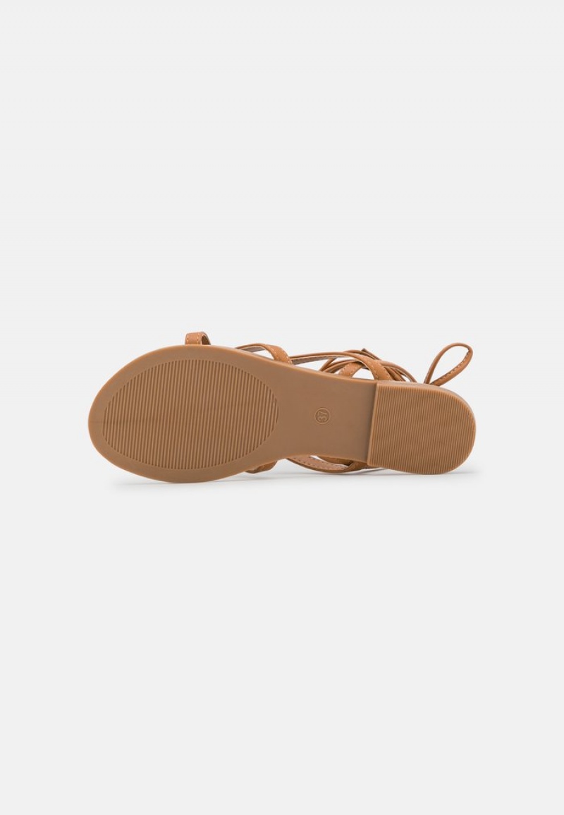 Anna Field Best Deal T-Bar Sandaler Dame Brune | NO-TDVMK-1536