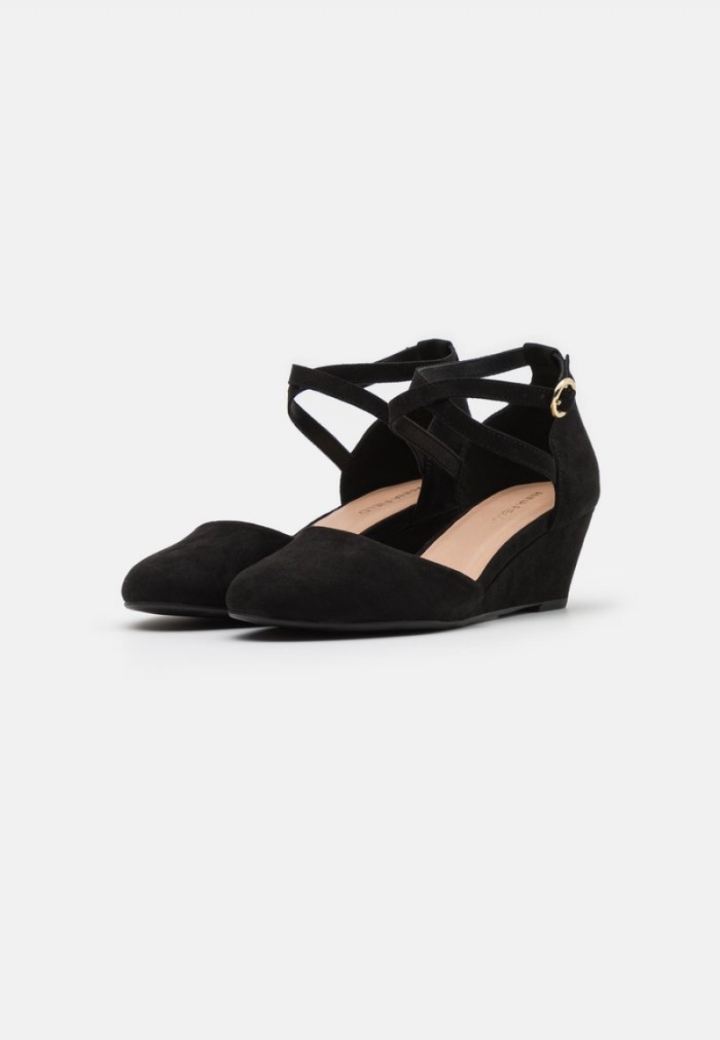 Anna Field Best Deal Wedges Pumps Dame Svarte | NO-YLWXG-4895