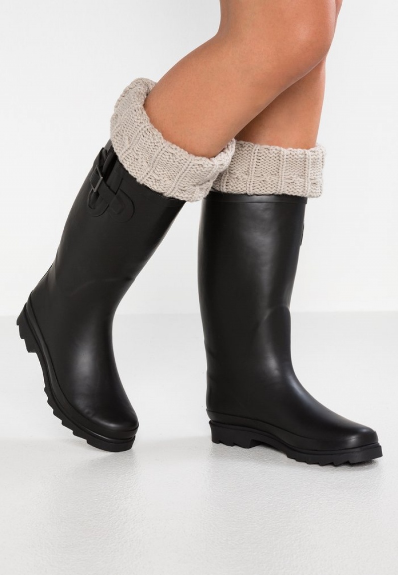 Anna Field Best Deal Wellies Støvler Dame Svarte | NO-NLZBI-5179