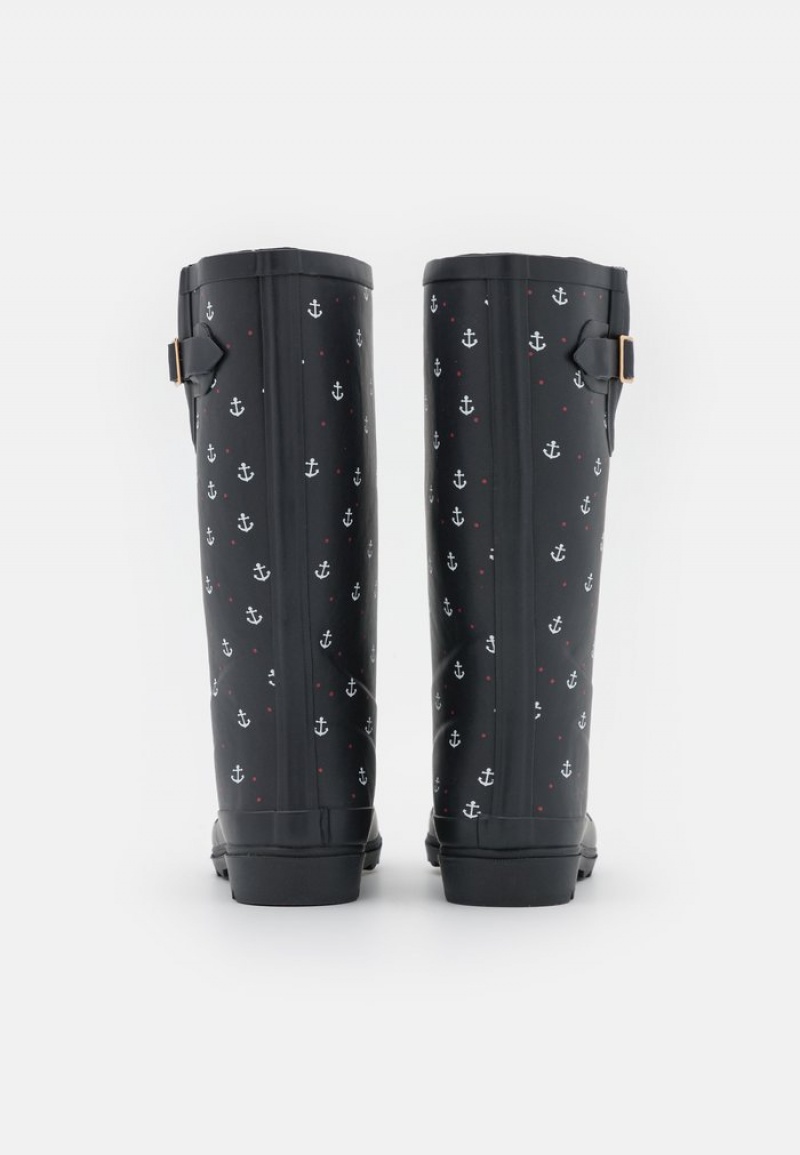 Anna Field Best Deal Wellies Støvler Dame Mørke Blå | NO-BXTYJ-6789