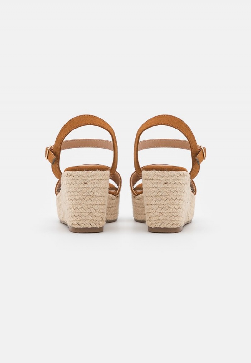 Anna Field Best Pirce Komfort Espadrilles Sandaler Dame Brune | NO-SLFIC-5963