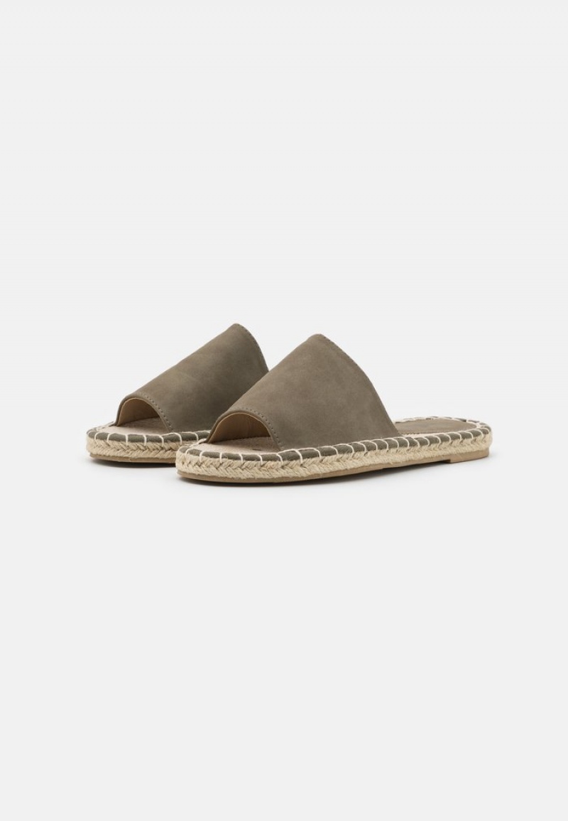 Anna Field Best Pirce Mules Dame Khaki | NO-MKIDC-4801