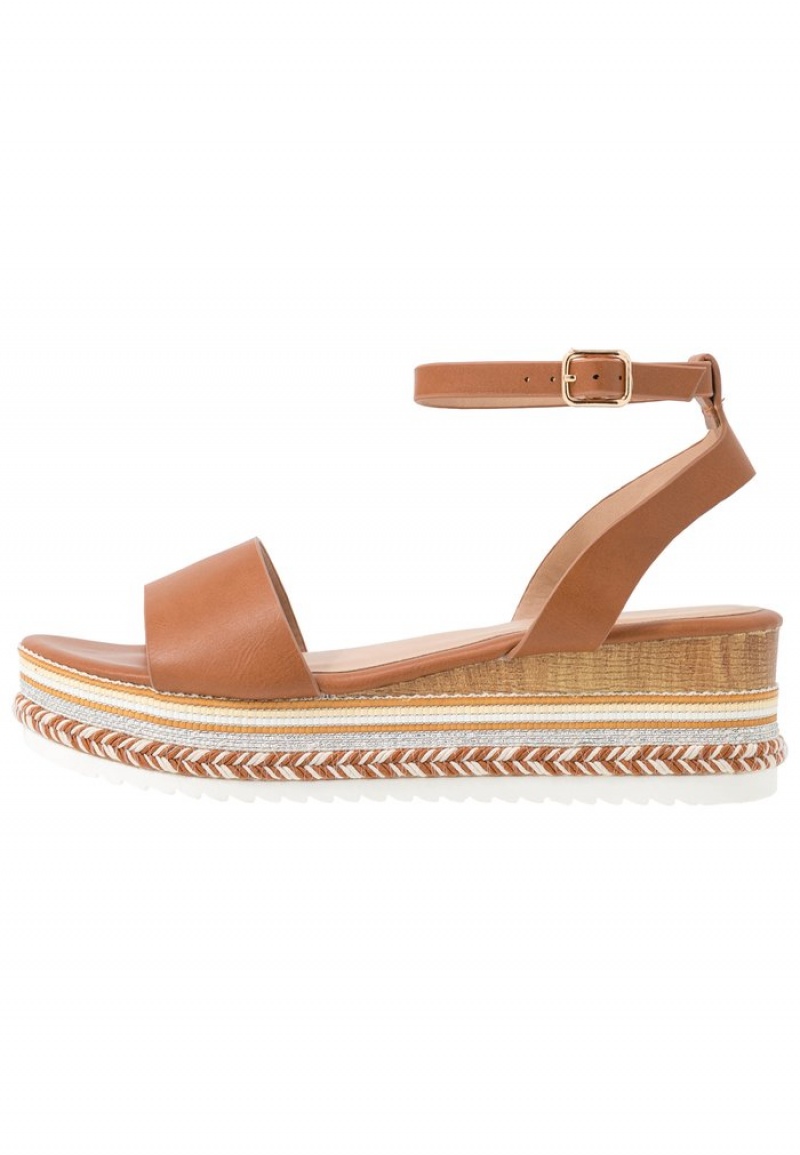 Anna Field Best Pirce Platform Sandaler Dame Brune | NO-YFDGH-7052