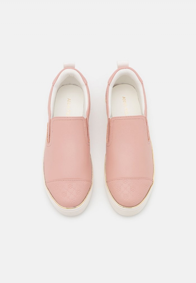 Anna Field Best Pirce Slip-Ons Lave Sko Dame Lyse Rosa | NO-ISPVX-7263