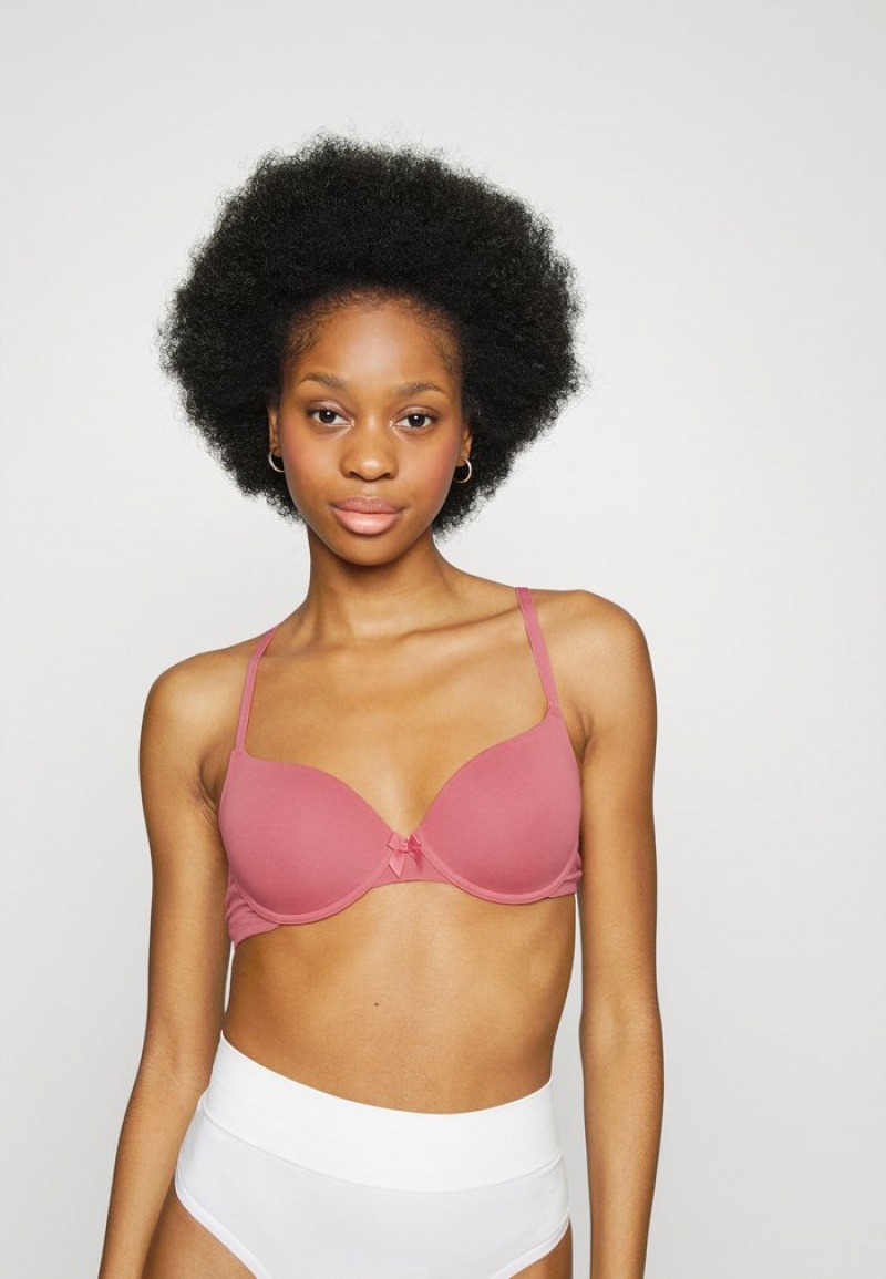 Anna Field Best Pirce Sunlight 3Pp Tshirt Bra Underwired BH Dame Rosa | NO-VMSGP-5801