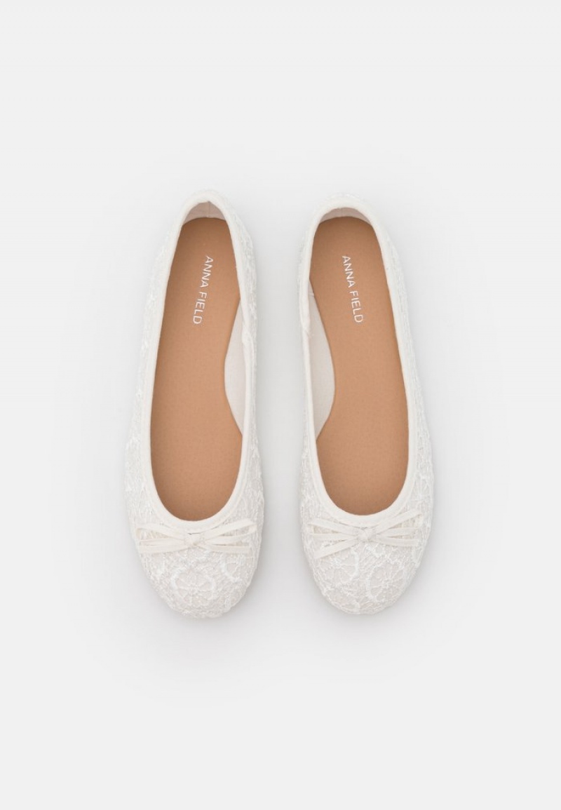 Anna Field Best Reviews Of Ballet Pumps Ballerinasko Dame Hvite | NO-JPNUO-9753