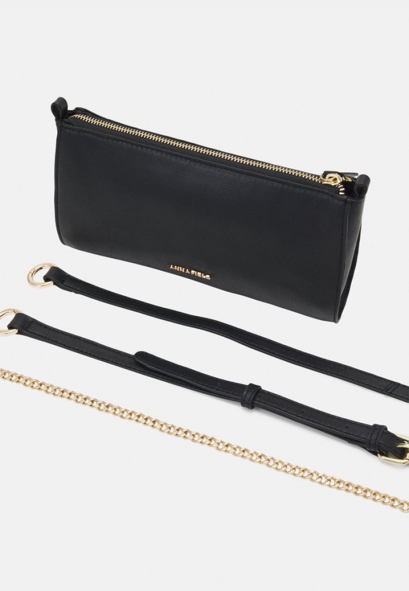 Anna Field Best Reviews Of Leather Clutch Vesker Dame Svarte | NO-YSMNW-5241