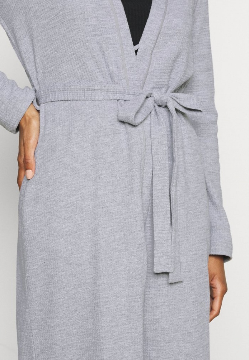 Anna Field Best Reviews Of Waffle Kjoler Gown Bathrobe Dame Grå | NO-BYDUN-2589