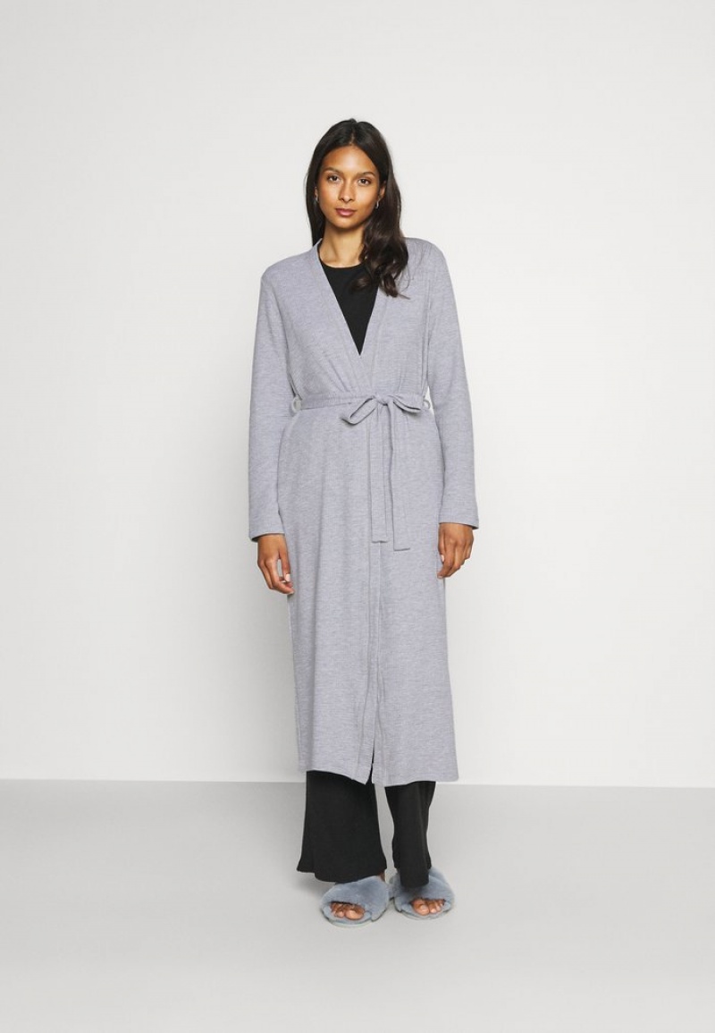 Anna Field Best Reviews Of Waffle Kjoler Gown Bathrobe Dame Grå | NO-BYDUN-2589