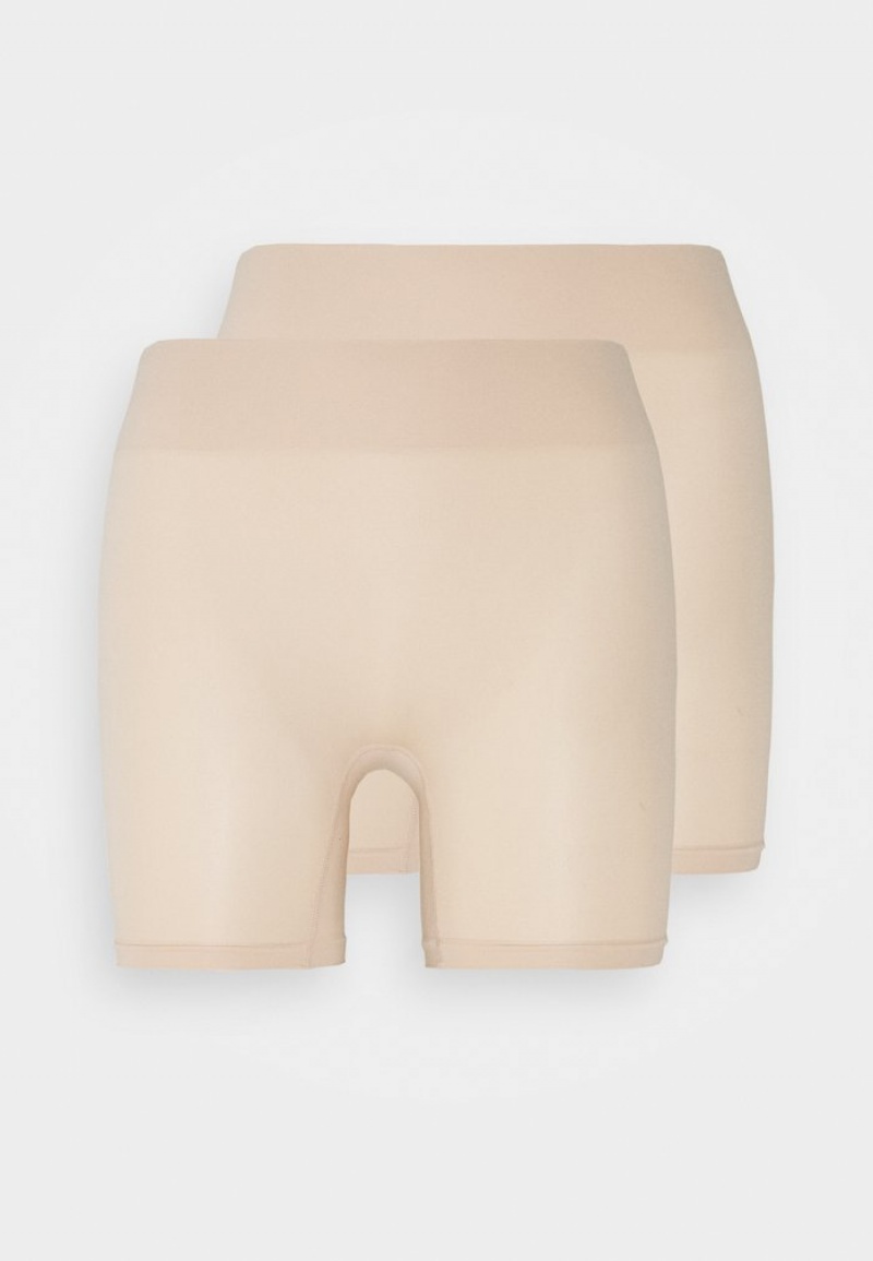 Anna Field Best Sale 2Pp Seamless Shorts Shapewear Dame Beige | NO-JHDOV-4108