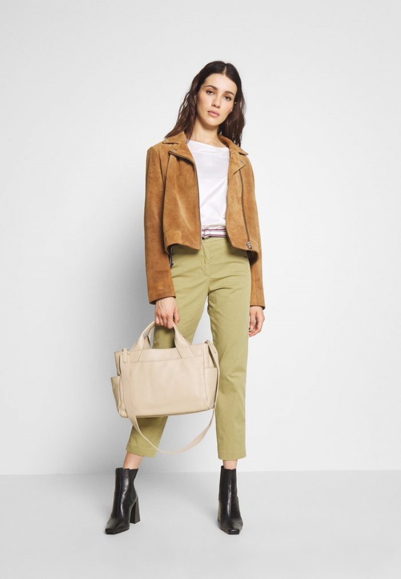 Anna Field Best Sale Basic T-Skjorte Dame Beige | NO-SRUPD-4872