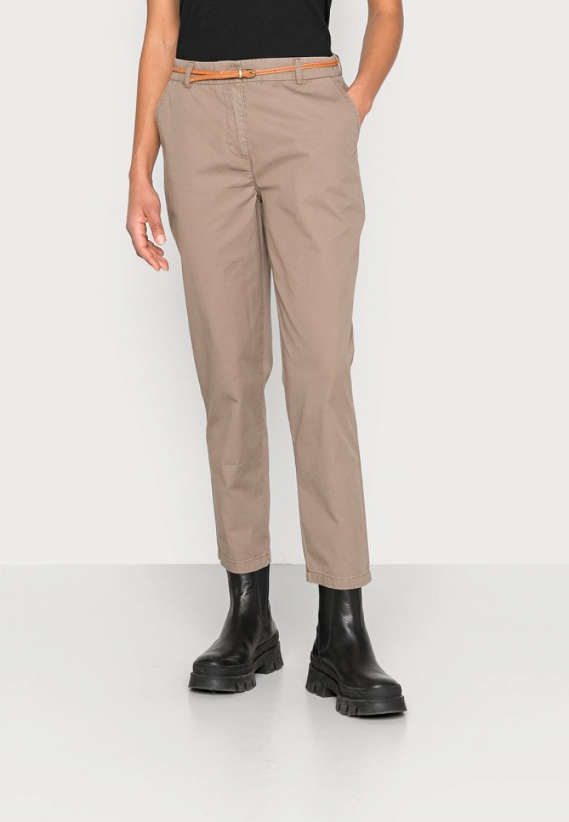 Anna Field Best Sale Chino Bukser Dame Grå Brune | NO-GAFCY-5832