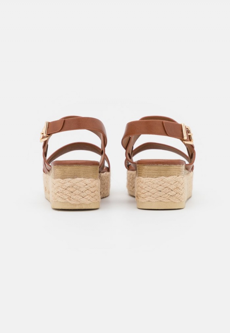 Anna Field Best Sale Komfort Espadrilles Sandaler Dame Brune | NO-YEKBW-9732