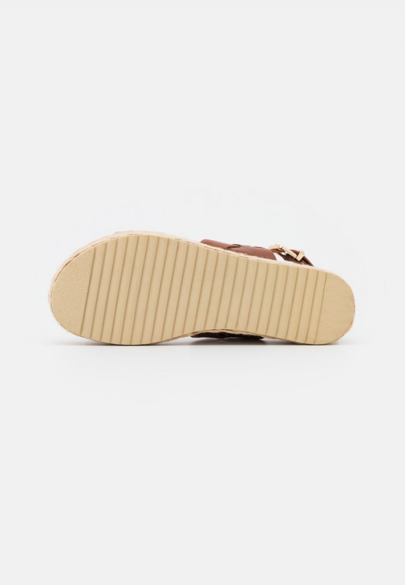 Anna Field Best Sale Komfort Espadrilles Sandaler Dame Brune | NO-YEKBW-9732