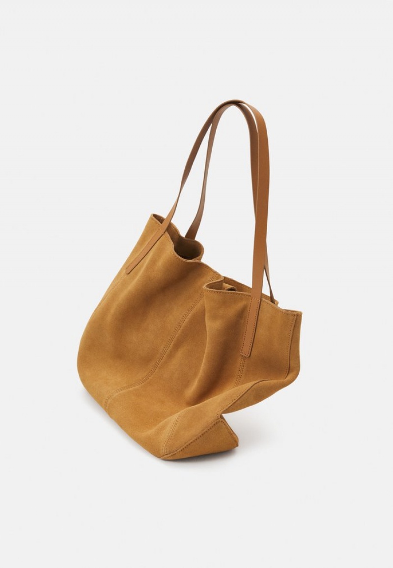 Anna Field Best Sale Leather Håndveske Dame Brune | NO-BICRY-5840