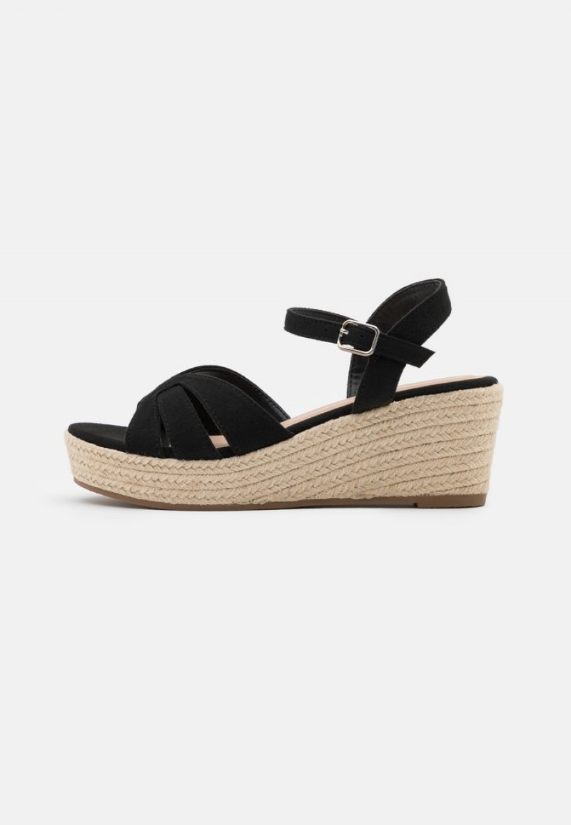 Anna Field Best Sale Platform Sandaler Dame Svarte | NO-QZPCS-6240