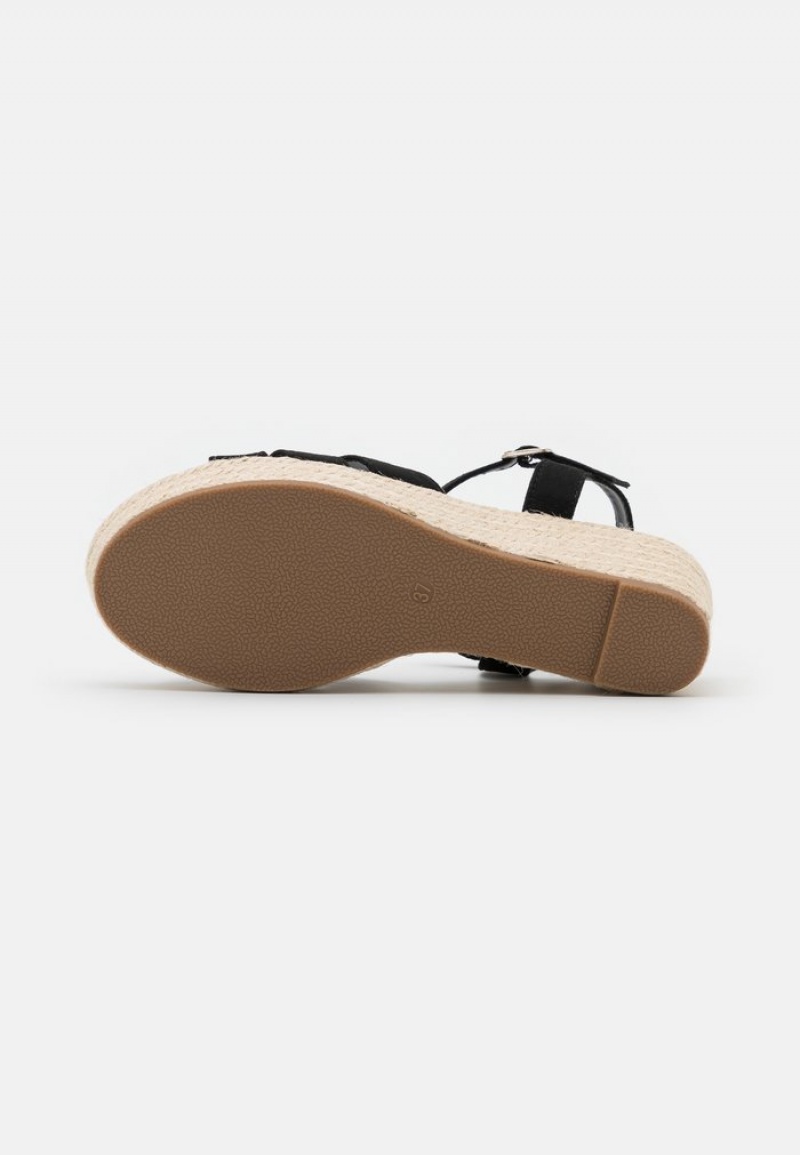 Anna Field Best Sale Platform Sandaler Dame Svarte | NO-QZPCS-6240