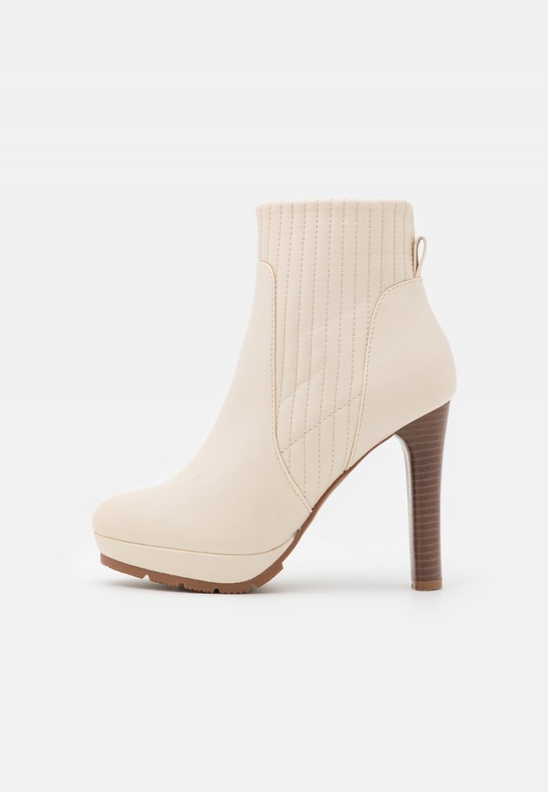 Anna Field Best Sale Platform Støvletter Dame Beige | NO-OTQEU-3025