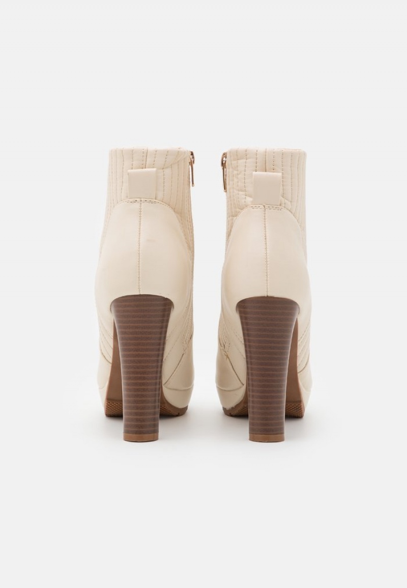 Anna Field Best Sale Platform Støvletter Dame Beige | NO-OTQEU-3025