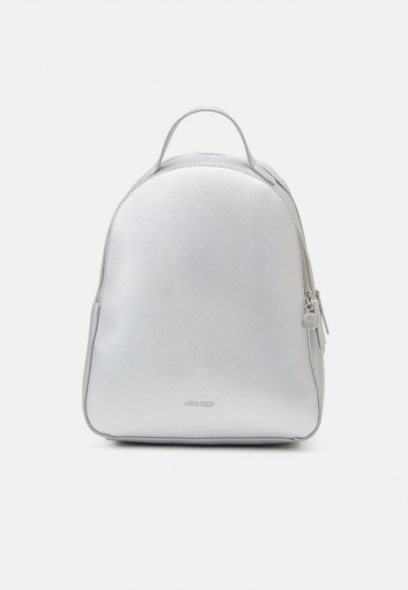 Anna Field Best Sale Rucksack Ryggsekk Dame Sølv | NO-MOLGS-3617